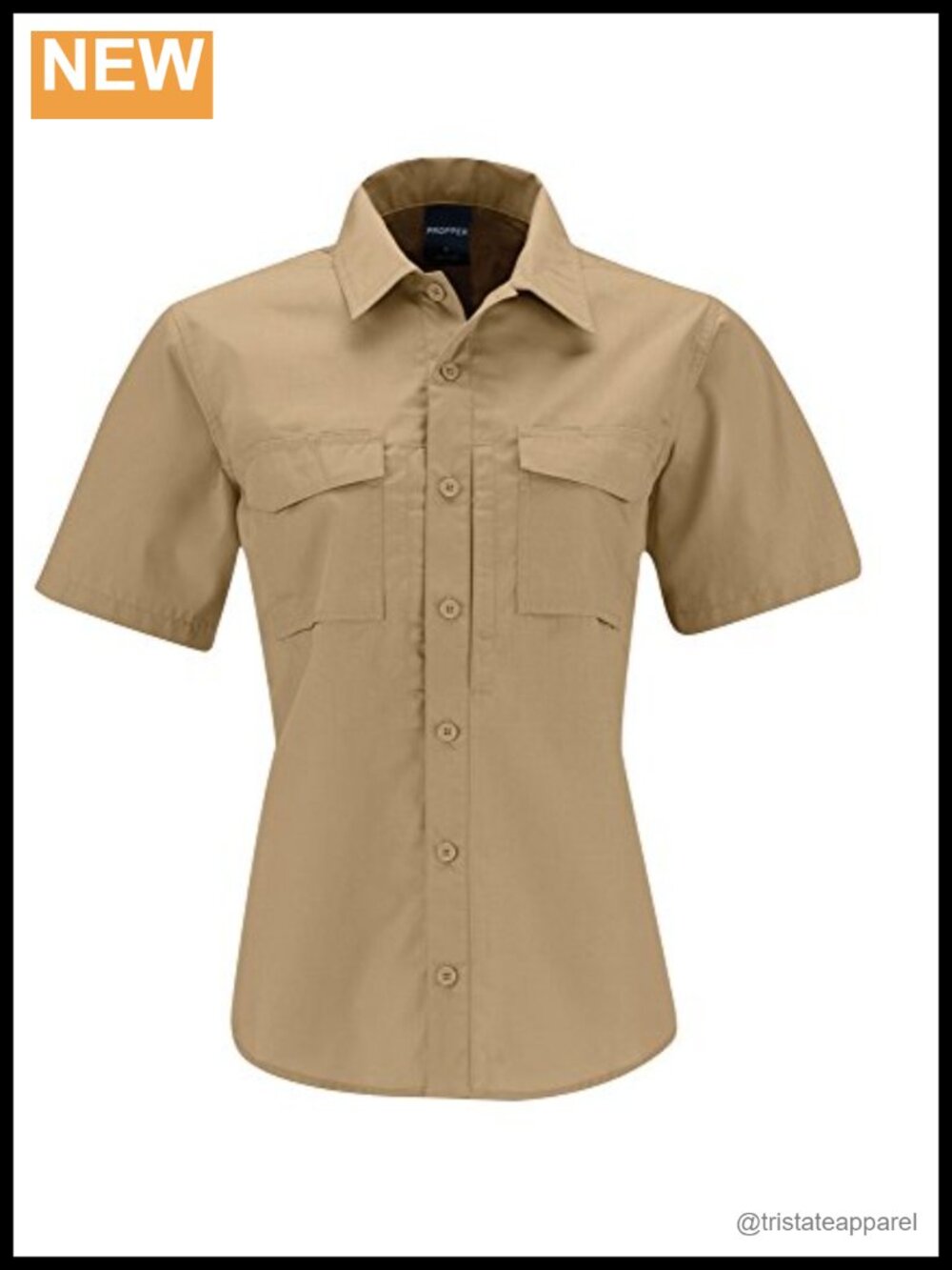 Women's Military Tactical Ripstop Shirt Concealed Pockets Zip Front